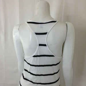 Victorias Secret Pink Blue and White Striped Racer Back Tank Top Small