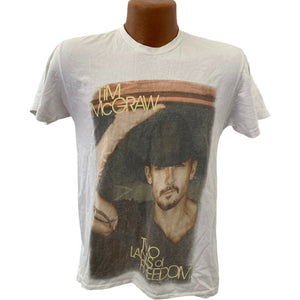 Tim McGraw concert T-shirt Two Lanes of Freedom 2013 Tour  adult size S country