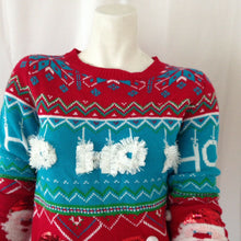 Load image into Gallery viewer, No Boundaries Multicolored Santa Ugly Christmas Sweater Small