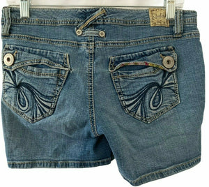 Jalate Womens Blue Denim Short Shorts Juniors Size 7