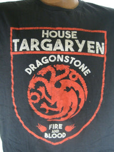 House Targaryen - Dragonstone Fire & Blood t-shirt adult size XL Game Of Thrones