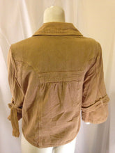 Load image into Gallery viewer, Urban Tribe 1987 Womens Vintage Light Brown Embellished Denim Jacket Small