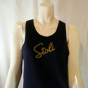 STOLI Vodka Womens Black Promo Tank Top Size Small