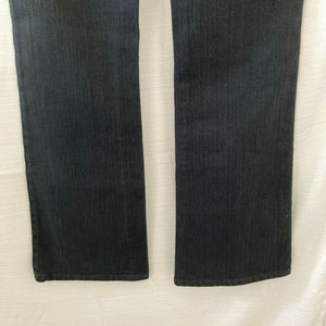 Paige Hollywood Hills Womens Dark Wash Black Boot Cut Jeans 26