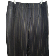Load image into Gallery viewer, Carlisle Pants Size 12 Womens Black Wool Blend Multicolored Pinstriped
