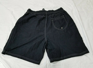 Winners Mens Black White Swim Trunks Size Large