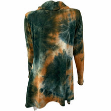 Load image into Gallery viewer, Forgotten Grace Shirt Tie Dye Green Orange Womens Size Small Stretch Long Sleeve