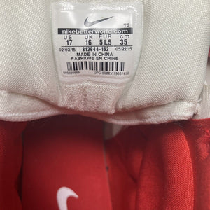Nike Sneaker Hyperdunk 2015 BasketBall Shoes Red White Mens 17 New