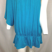 Load image into Gallery viewer, Fredericks of Hollywood Womens Blue One Shoulder Blouse Large