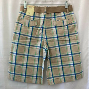 Carter's Watch The Wear Shorts Boys Plaid Boys Size 18 Light Brown Plaid