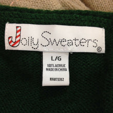 Load image into Gallery viewer, Jolly Sweaters Womens Multicolored Winter Holiday Pullover Sweater Large