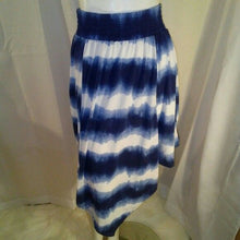 Load image into Gallery viewer, Just Be Womens Blue and White Hi Lo Skirt Small