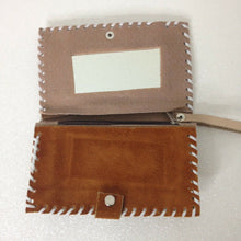 Load image into Gallery viewer, Nicaragua Light Brown Suede Graphic Coin Purse