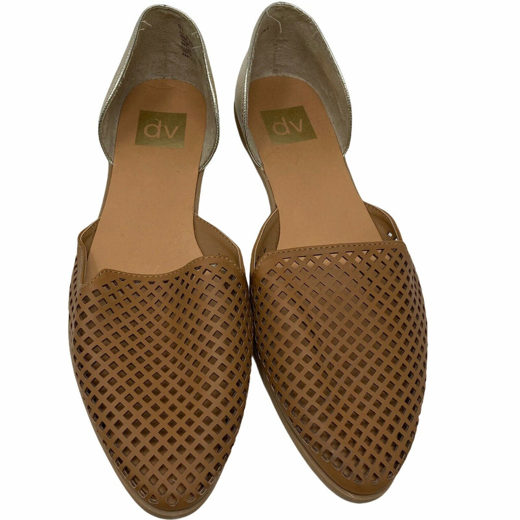 DV by Dolce Vita Flat Shoes Light Brown Tan Womens Size 9.5