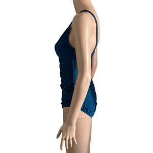 Speedo Swimsuit Womens Size 12 Blue Stretch One Piece