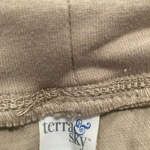 Terra & Sky Capri Pants Cargo Utility Khaki Womens Plus Size Various Sizes