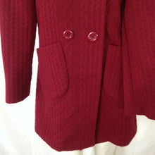 Load image into Gallery viewer, Jon and Anna Womens Maroon Red Long Cardigan Jacket Medium