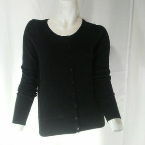 Rhapsodielle Debut Womens Black Cardigan Sweater Large