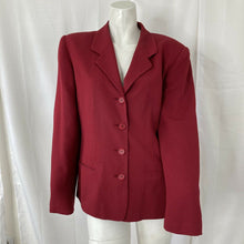 Load image into Gallery viewer, Talbots Petites Women’s Red Blazer 5 Button Blazer Size 10