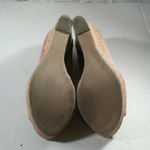 Load image into Gallery viewer, Mix Number 6 Womens Champagne Pink Summer Wedges Size 10M