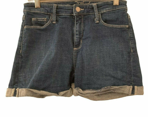 Universal Threads Shorts Denim Womens Dark Wash Cuffed Size 2 26R