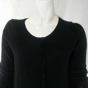 Rhapsodielle Debut Womens Black Cardigan Sweater Large