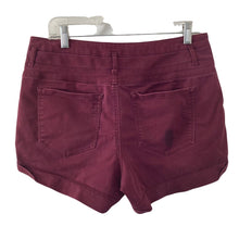 Load image into Gallery viewer, Refuge Shorts Womens Juniors Size 11 Burgundy Stretch