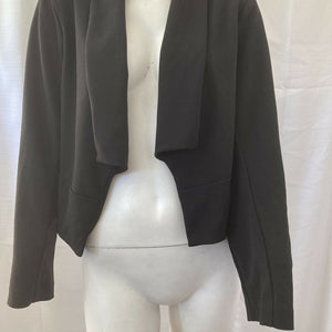 Soho Apparel Womens Black Open Front Blazer Jacket Medium