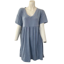 Load image into Gallery viewer, Wild Fable Shirt Dress Babydoll Blue Short Sleeve Womens Size Small