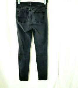 J Brand Maria Vanity Womens Black Stretch Black Denim Jeans Size 28