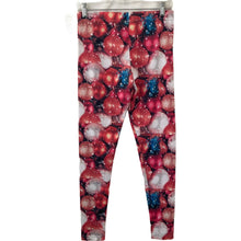 Load image into Gallery viewer, Modern Lux Legging Christmas Ball Theme Red and White Womens Size Medium New