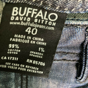 Buffalo David Bitton Jeans Mens Driven Size 40x32 Dark Wash Blue