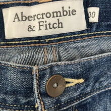 Load image into Gallery viewer, Abercrombie Fitch Shorts Blue Denim Distressed Womens Size 00 Juniors low rise