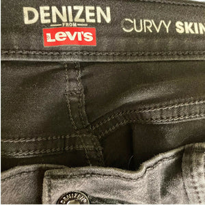 Denizen Curvy Skinny Jeans Womens Black Stretch Size 18M 34x32