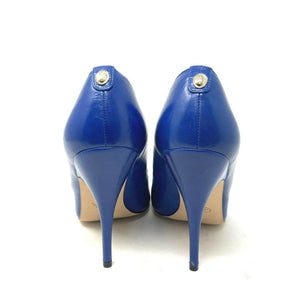 Ivanka Trump Itchalta Womens Blue Leather Pumps Size 9.5