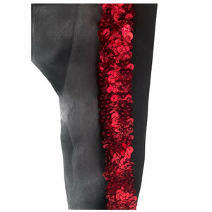 Old Navy Active Elevate Leggings Womens Size XS Red Sequins Black