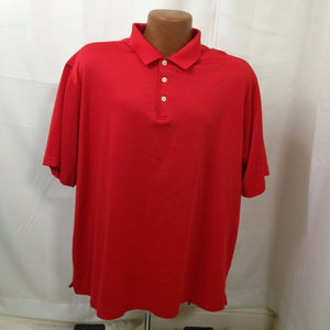 Walter Hagen Mens Red Golf Short Sleeve Polo Shirt Size 2XL