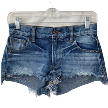 Load image into Gallery viewer, Bullhead Denim Shorts Cutoffs Slouchy Short Womens Size 0 Medium Wash