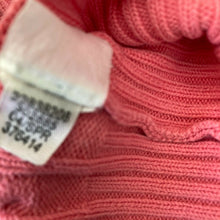 Load image into Gallery viewer, Gap Stretch Womens Zip Front Salmon Pink Zip Front Cable Knit Sweater Size Small