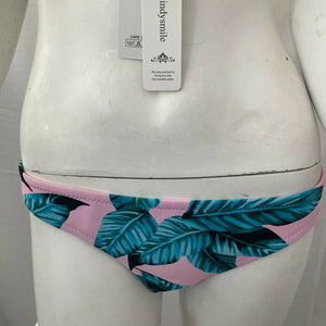 Cindysmile Bikini Neoprene Womens Floral Leaf Pink Blue Size Large
