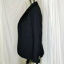Load image into Gallery viewer, H&amp;M Womens Black Lined 1-Button Regular Length Long Sleeve Blazer Jacket Size 4