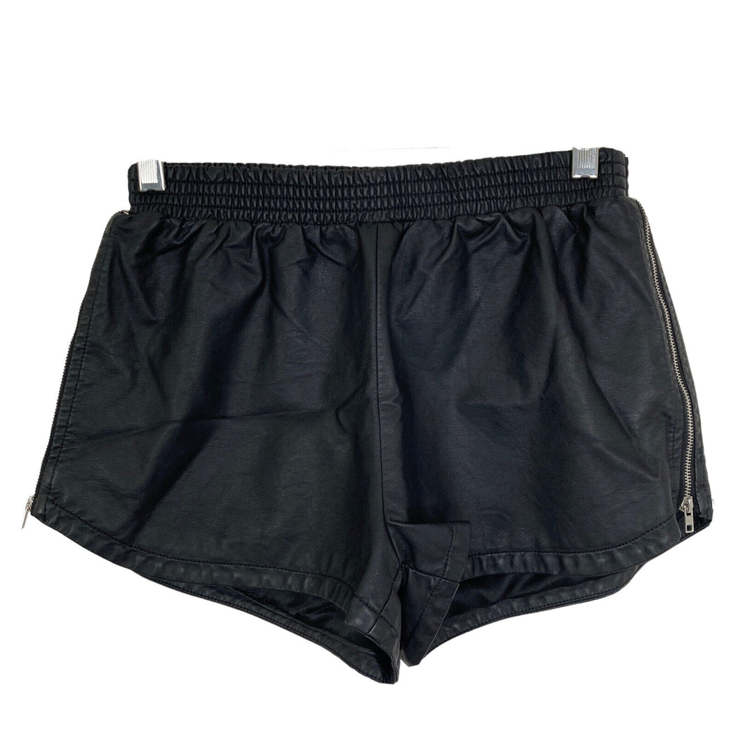 XXI shorts faux leather Womens small Black Short Shorts Stretch