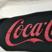 Load image into Gallery viewer, Coca Cola Sweatpants Black Red Drawstring Waist Tapered Leg Jogger Juniors Large