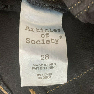 Articles Of Society Jeans Womens Dark Wash Size 28 Skinny