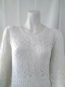 Jones New York Sport Womens White Pullover Sweater Large