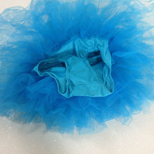 Unbranded Girls Blue and Red One Piece Tutu Dance Costume Xtra Small