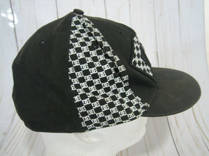 DC SHOES NEW ERA BASEBALL HAT CAP ADULT SIZE 7 3/8 BLACK WHITE RAIDERS