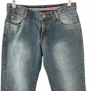 World International Jeans Womens Size 28 Blue Dark Wash Stretch