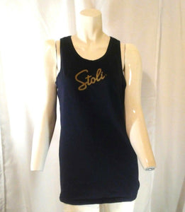 STOLI Vodka Womens Black Promo Tank Top Size Small