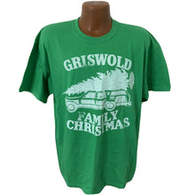 Load image into Gallery viewer, National Lampoons Griswold Family Christmas Green and White Mens Tshirt XL